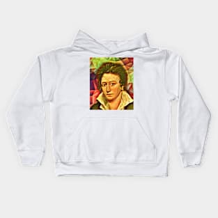 Percy Bysshe Shelley Snow Portrait | Percy Bysshe Shelley Artwork 15 Kids Hoodie